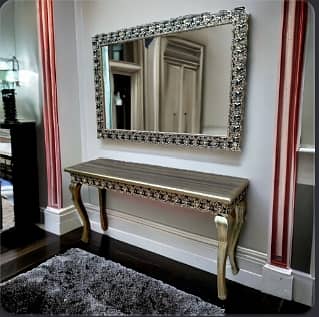 console with mirror / Console / Wooden console Table 1