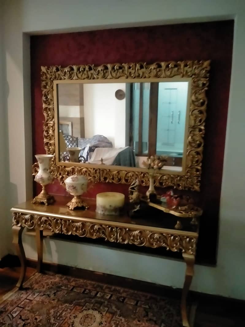 console with mirror / Console / Wooden console Table 14