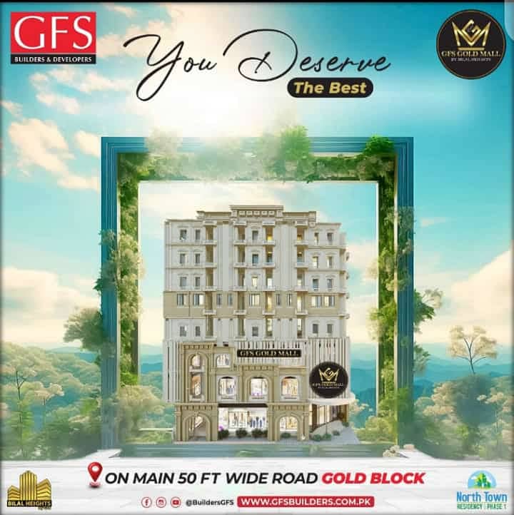 GFS Gold Mall North Town Residency Phase 1 Shops Available 3
