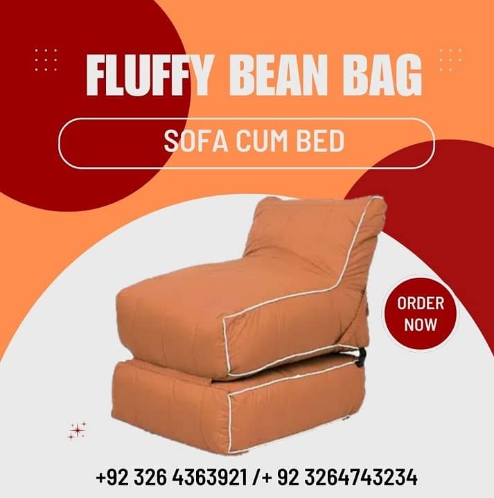 bean bag chair/ bean bag sofa cum bed/ bean bag 9