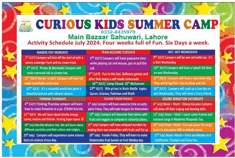 Curious Kids Summer Camp 0