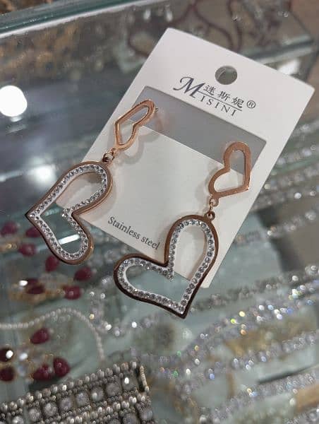 Premium Heart shape earrings available 0