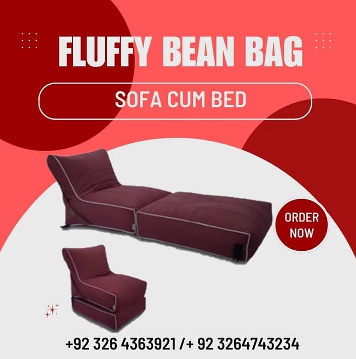 bean bag sofa /bean bag chair/bean ba sofa cum bed Sofa Cum Bed 4