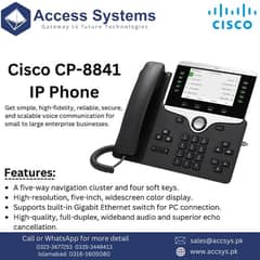 Cisco IP Phones  |8811 |8841| 8851| Polycom Voip IP pbx 0323-3677253