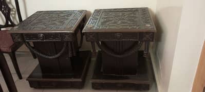 6chair wooden chiniyoti with glass top