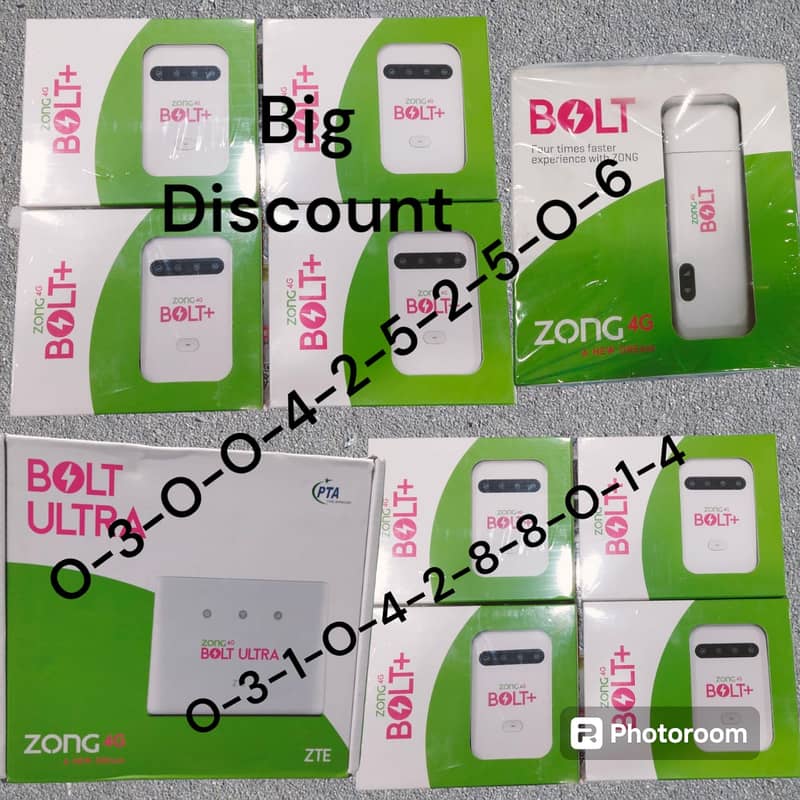 Zong 4G LTE Bolt plus Wireless Internet Portable & usb & router 0