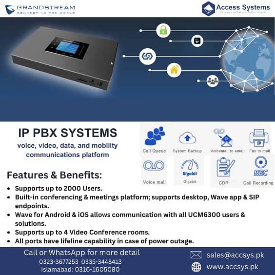 IP Phone Cisco | Grandstream | Poly | Yealink Dlink VOIP pbx Exchange 3