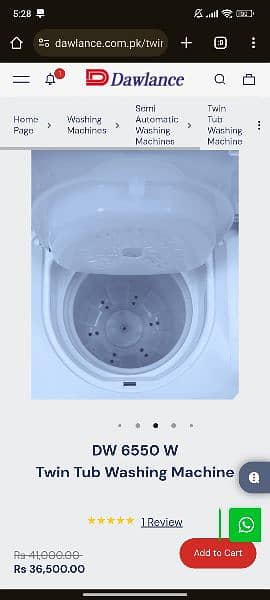 DAwlance new washing machine DW6550 W 1