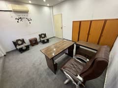 Furnished office space with AC