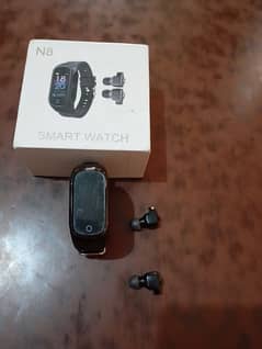 N8 2 in 1 smart watch with ear buds