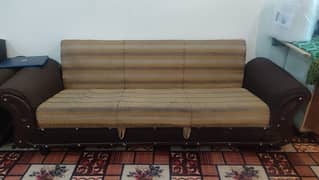 Sofa cum bed + 5 seater for sale