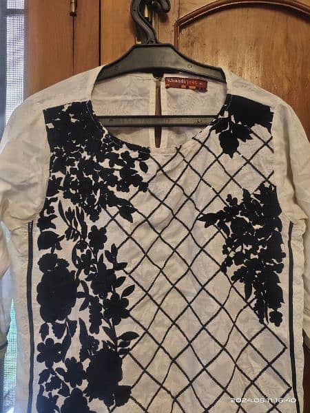 Khaadi pret embroidered shirt 0