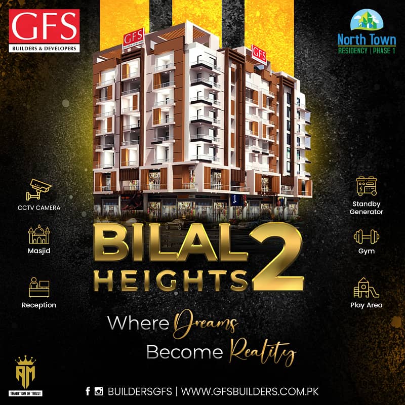 Bilal Heights 2 Flats Available in Installments 0