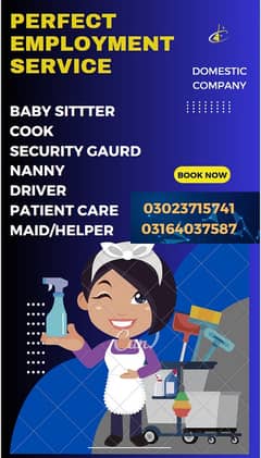 Maid baby sitter nanny driver cook All domestic staff available
