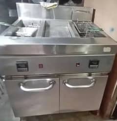 16 liter double fryer stainless steel.