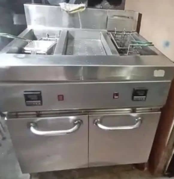 16 liter double fryer stainless steel. 0
