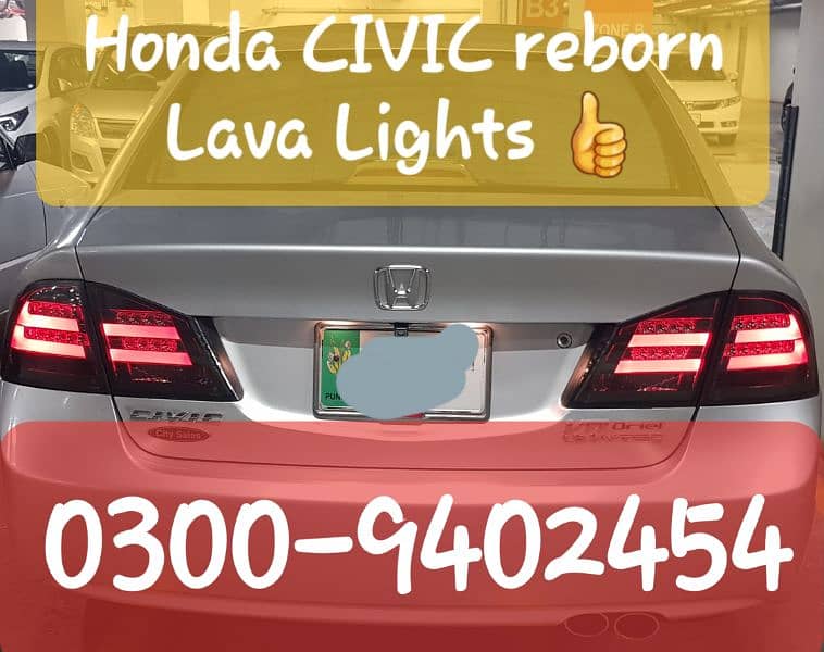 Honda civic reborn Sports LAVA-LEDs based Tail or Back Lights 0