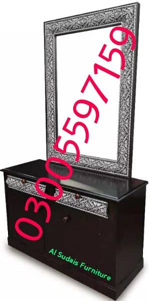 dressing table mirror almari singhar furniture bedroom home bed used 10