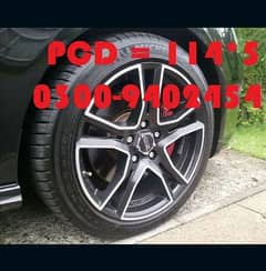 17 inch 2tone alloy rims wheels OZ Italian brand 114*5 pcd - CIVIC