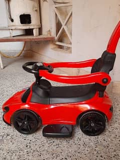 red adjustable armrest push handle baby Car