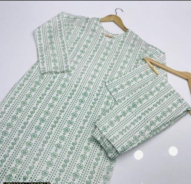 2 PCs women stitchd lawn printed suit 1