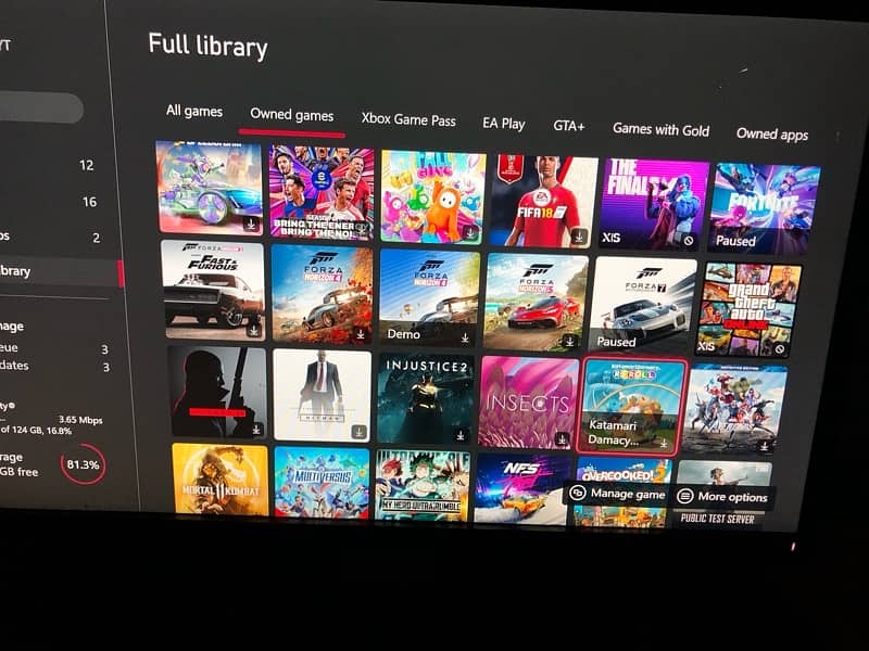Xbox one 1tb sealed With installed games 9