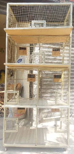 Cage for finches, buggies, or parrots.