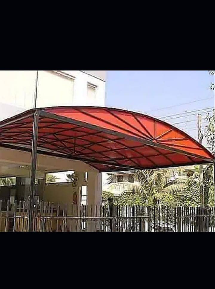 fiber shades / fiberglass shades / fiber glass shade / parking shade 6