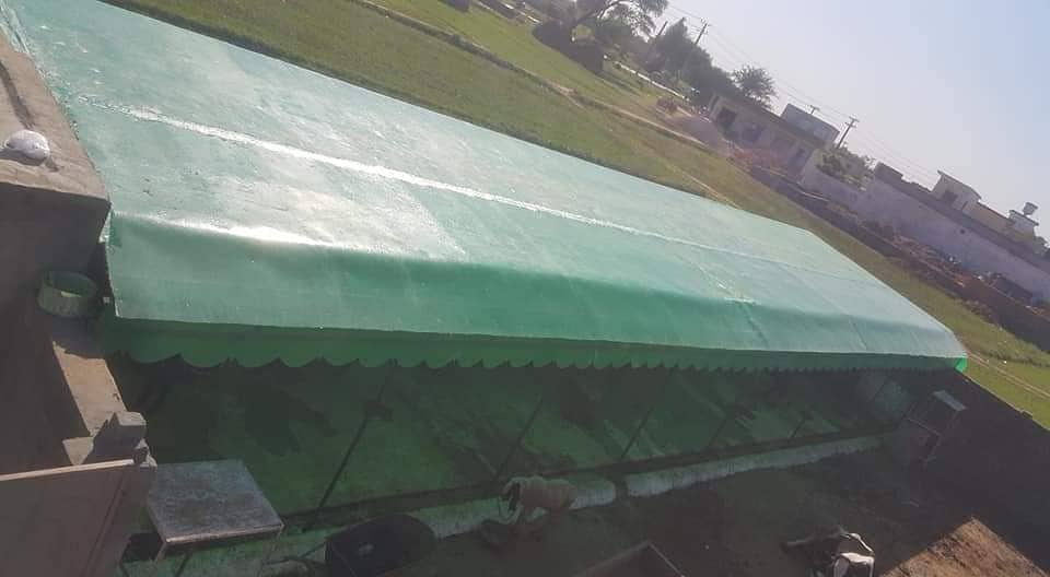 fiber shades / fiberglass shades / fiber glass shade / parking shade 5