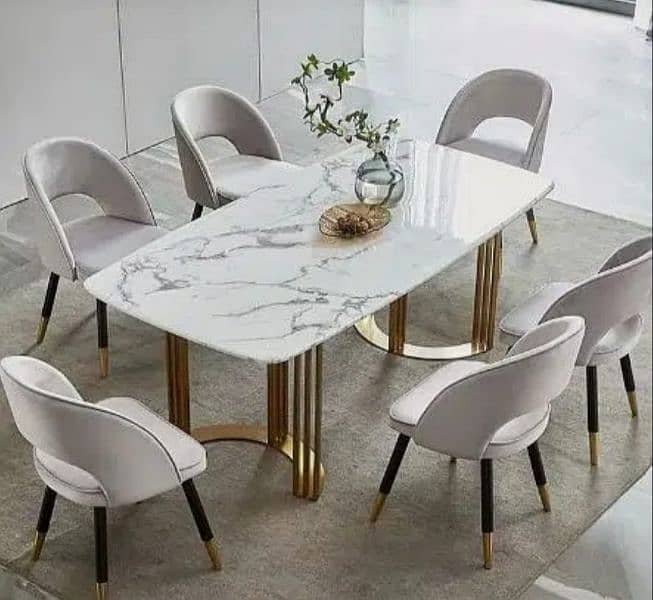 Dining table 6 chairs/dining 7