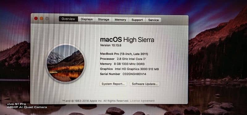 Macbook Pro (13-inch, Late 2011) 4GB-750GB 1