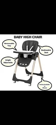 4-in-1 Convertible Baby High Chair | Booster | Toddler stool | Chair
