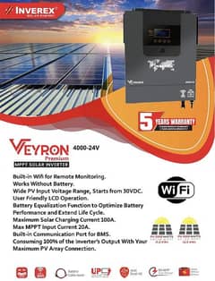 Inverex Veyron II 4KW-24V MPPT Solar Inverter 0