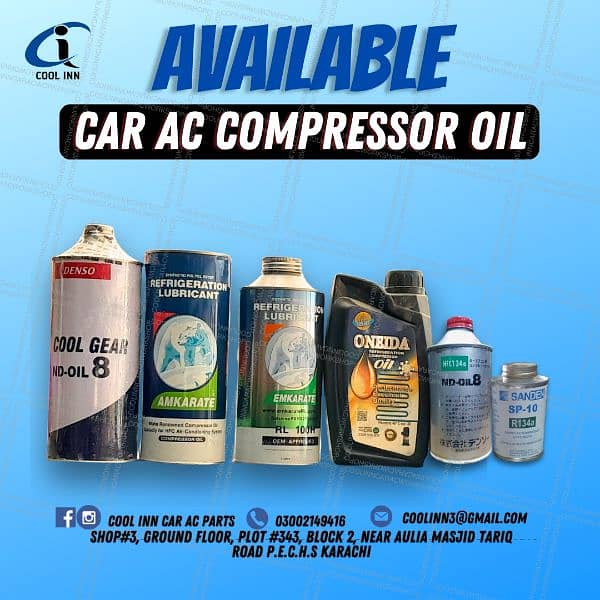 car AC Compressor oil best quality original sanden r134a oil 1