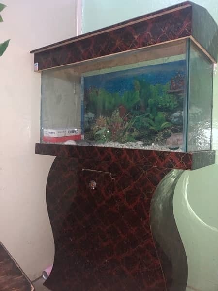 fish aquarium with aquarium  stand !!serious   buyer contact only 2