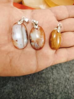 Beautiful natural aqeeq stone pendant