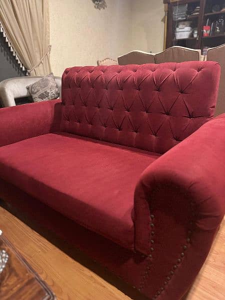 Red Velvet Luxury 2 Seater 0