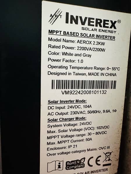 Inverex Solar Inverter RS 95000 1
