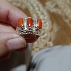 Marjan and aqeeq ring