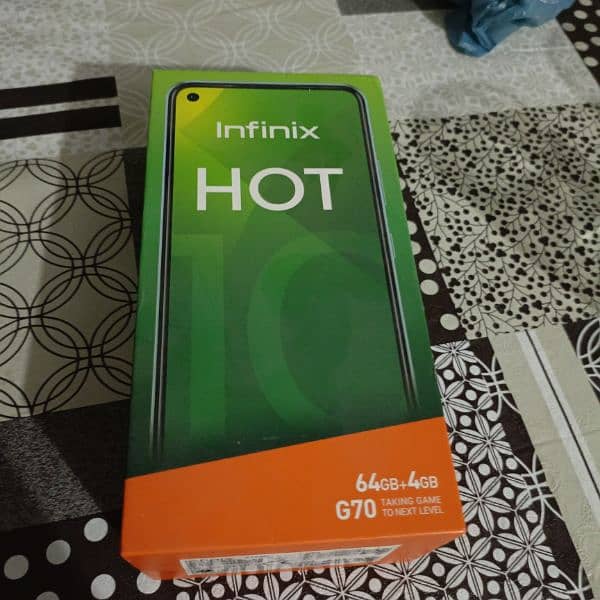 Infinix hot 10 64/4 condition 10/9.5 urgent sell 0