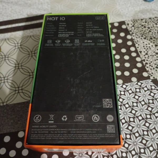 Infinix hot 10 64/4 condition 10/9.5 urgent sell 2