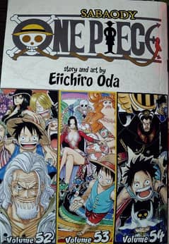One Piece 3 in 1 Manga (volume 52,53,54) official collector's edition.