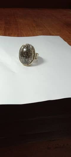 moeye Najaf stone silver ring