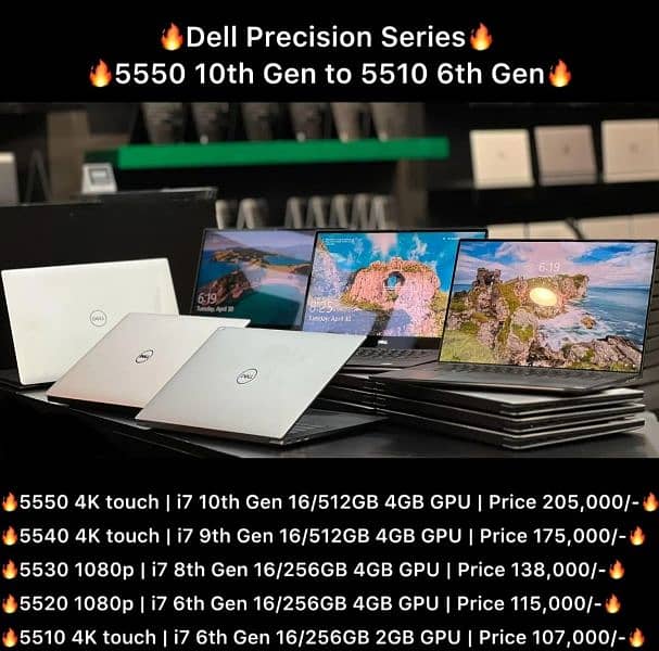 Dell Precision 5550 5540 5530 5520 5510 workstations price in Pakistan 0