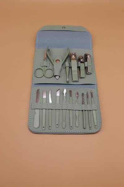 16 Pcs Manicure \ Pedicure Kit – Care From Home (random Color) 3