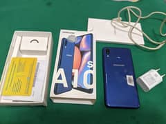 Samsung a10s with box charger