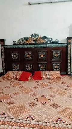 Wooden Bed Full Set
