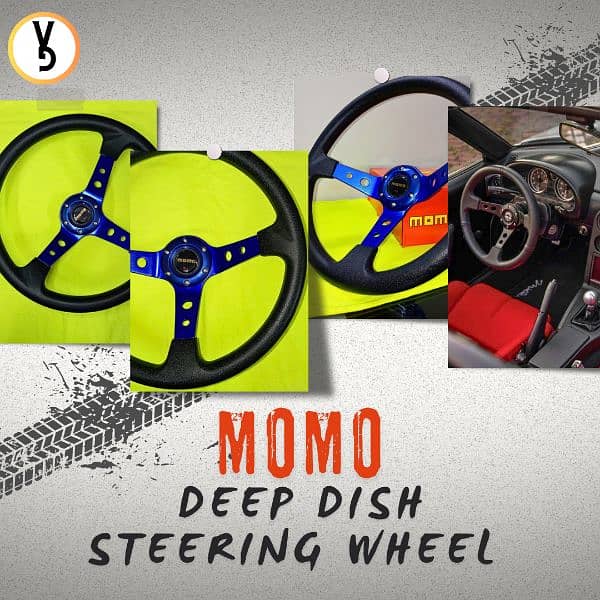 MOMO DEEP DISH STEERING WHEEL IS AVAILABLE FOR SALE AT VOGUEGARAGEPK 7