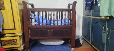 wooden baby cot for sale