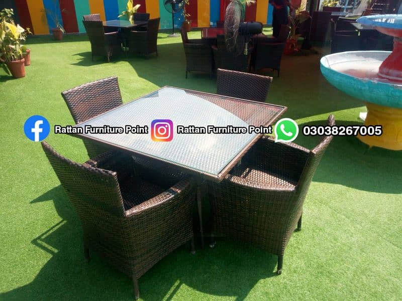 restaurant outdoor Garden Rooftop seating Dinning chair and sofa set 2